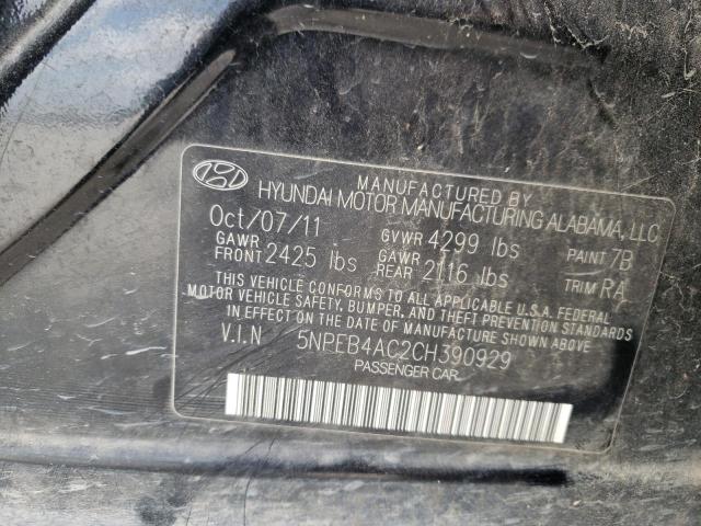 Photo 9 VIN: 5NPEB4AC2CH390929 - HYUNDAI SONATA GLS 