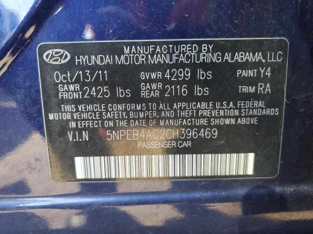 Photo 11 VIN: 5NPEB4AC2CH396469 - HYUNDAI SONATA 