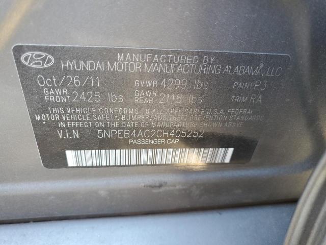 Photo 11 VIN: 5NPEB4AC2CH405252 - HYUNDAI SONATA GLS 