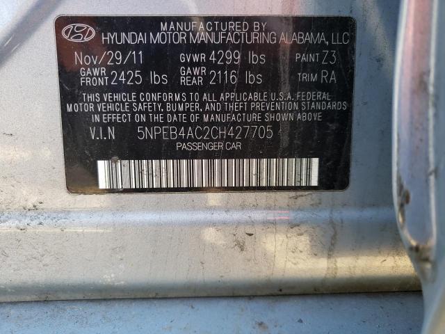 Photo 11 VIN: 5NPEB4AC2CH427705 - HYUNDAI SONATA GLS 