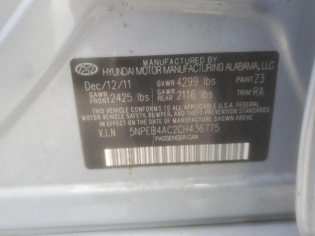 Photo 11 VIN: 5NPEB4AC2CH436775 - HYUNDAI SONATA 