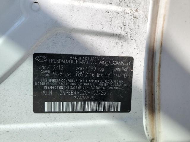 Photo 12 VIN: 5NPEB4AC2CH453723 - HYUNDAI SONATA GLS 