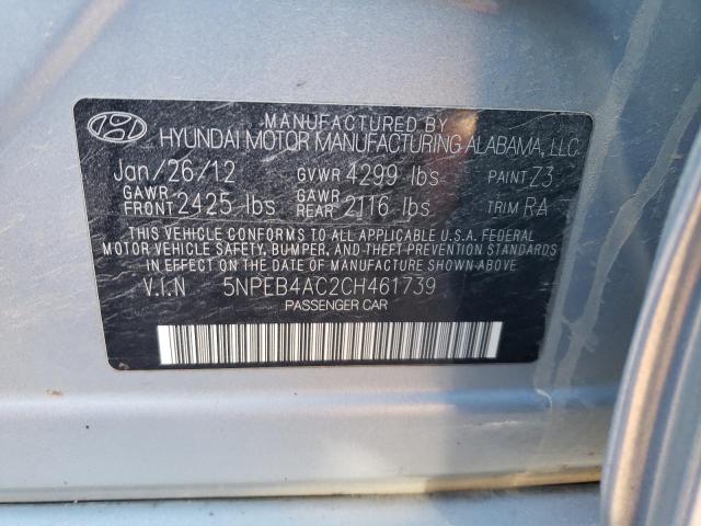 Photo 11 VIN: 5NPEB4AC2CH461739 - HYUNDAI SONATA 