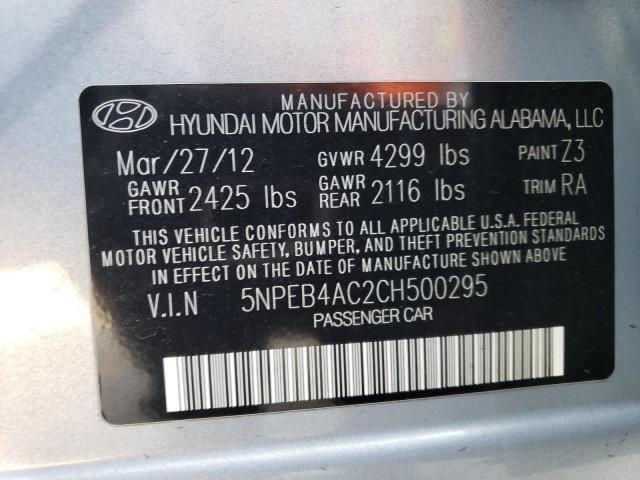 Photo 11 VIN: 5NPEB4AC2CH500295 - HYUNDAI SONATA 