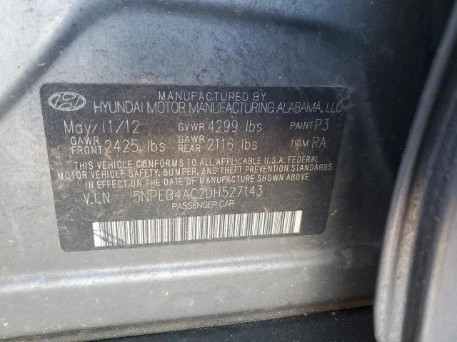 Photo 11 VIN: 5NPEB4AC2DH527143 - HYUNDAI SONATA GLS 