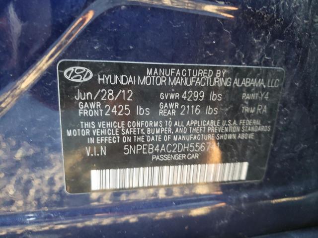 Photo 9 VIN: 5NPEB4AC2DH556741 - HYUNDAI SONATA GLS 