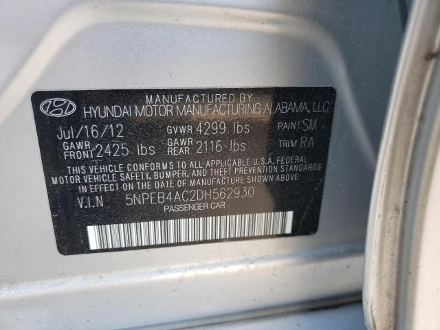 Photo 9 VIN: 5NPEB4AC2DH562930 - HYUNDAI SONATA GLS 