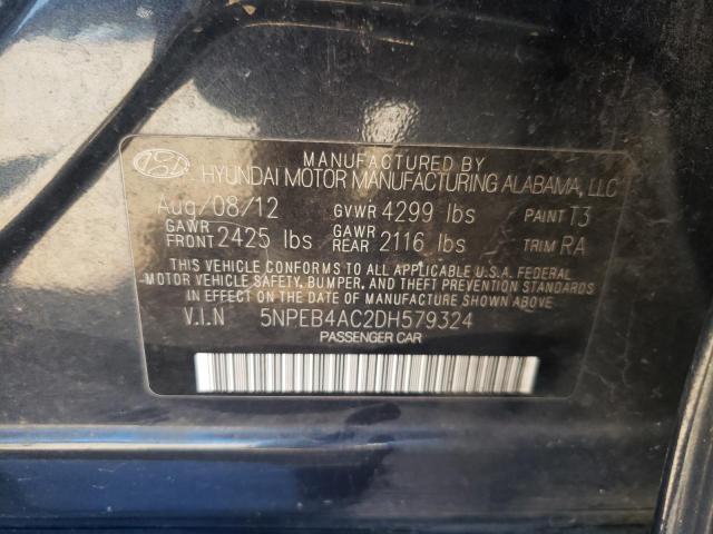 Photo 9 VIN: 5NPEB4AC2DH579324 - HYUNDAI SONATA 