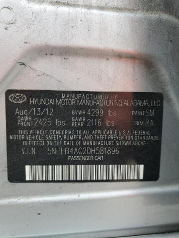 Photo 11 VIN: 5NPEB4AC2DH581896 - HYUNDAI SONATA 