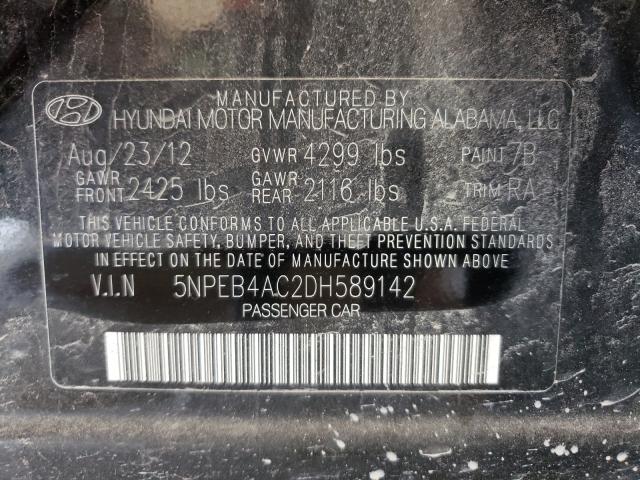 Photo 9 VIN: 5NPEB4AC2DH589142 - HYUNDAI SONATA GLS 