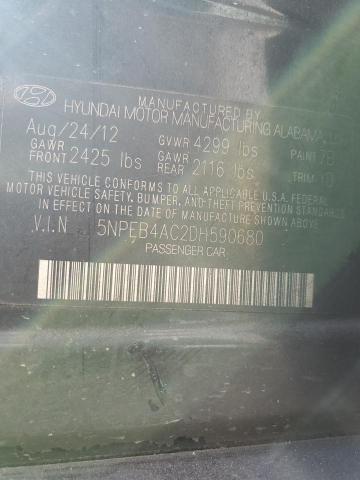 Photo 11 VIN: 5NPEB4AC2DH590680 - HYUNDAI SONATA GLS 