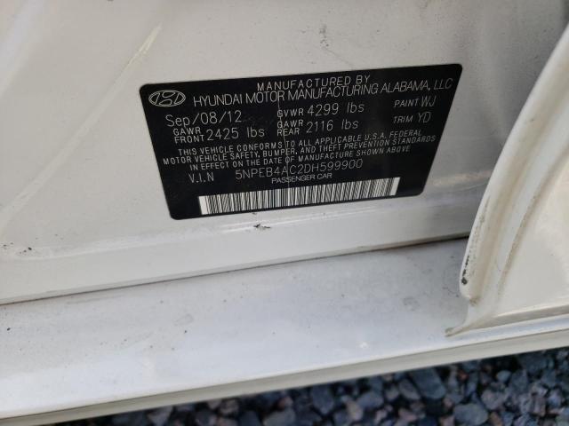 Photo 11 VIN: 5NPEB4AC2DH599900 - HYUNDAI SONATA GLS 