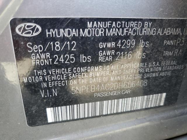 Photo 11 VIN: 5NPEB4AC2DH606408 - HYUNDAI SONATA 