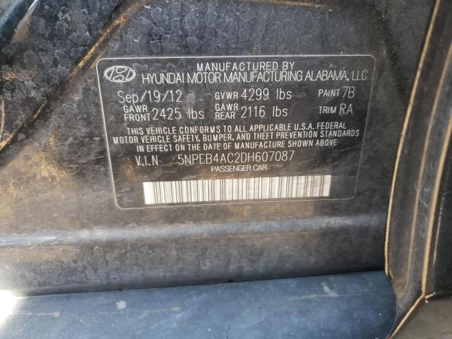 Photo 11 VIN: 5NPEB4AC2DH607087 - HYUNDAI SONATA GLS 