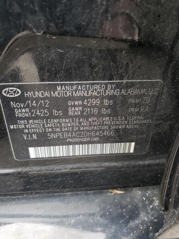 Photo 11 VIN: 5NPEB4AC2DH645466 - HYUNDAI SONATA 