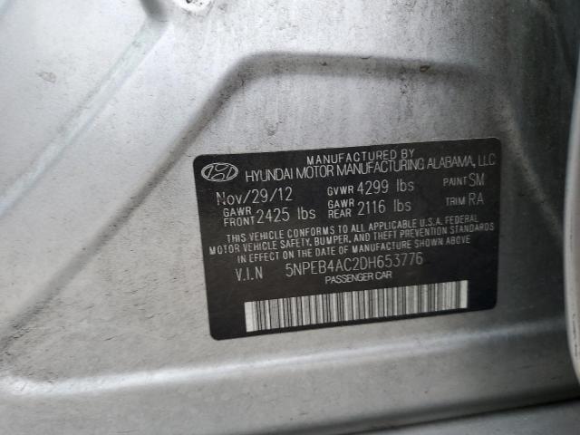 Photo 11 VIN: 5NPEB4AC2DH653776 - HYUNDAI SONATA 