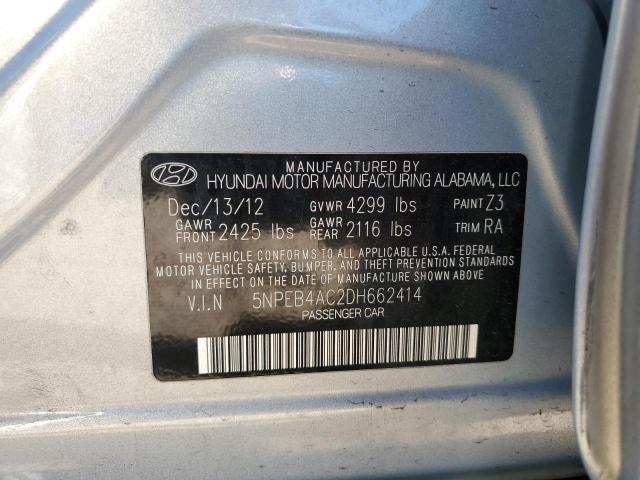 Photo 11 VIN: 5NPEB4AC2DH662414 - HYUNDAI SONATA 