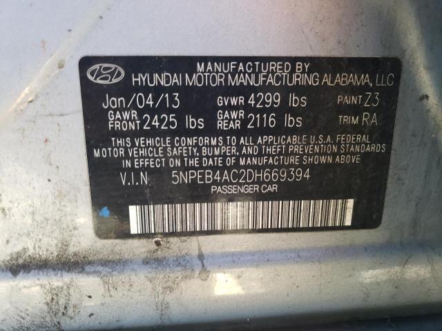 Photo 11 VIN: 5NPEB4AC2DH669394 - HYUNDAI SONATA GLS 