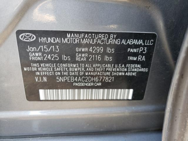 Photo 9 VIN: 5NPEB4AC2DH677821 - HYUNDAI SONATA GLS 