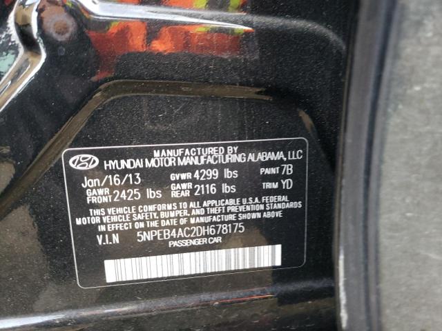 Photo 11 VIN: 5NPEB4AC2DH678175 - HYUNDAI SONATA 