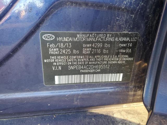 Photo 11 VIN: 5NPEB4AC2DH695512 - HYUNDAI SONATA 