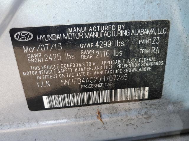 Photo 12 VIN: 5NPEB4AC2DH707285 - HYUNDAI SONATA GLS 