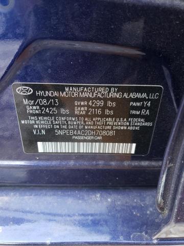 Photo 11 VIN: 5NPEB4AC2DH708081 - HYUNDAI SONATA GLS 