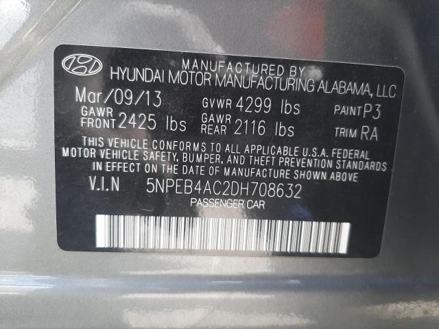 Photo 9 VIN: 5NPEB4AC2DH708632 - HYUNDAI SONATA GLS 