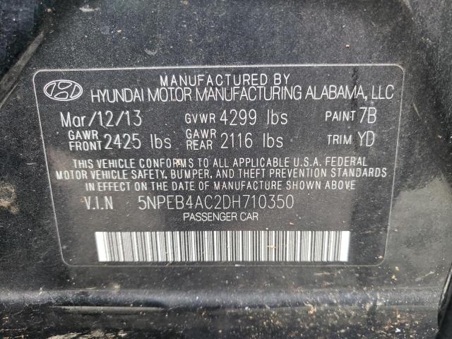 Photo 11 VIN: 5NPEB4AC2DH710350 - HYUNDAI SONATA GLS 