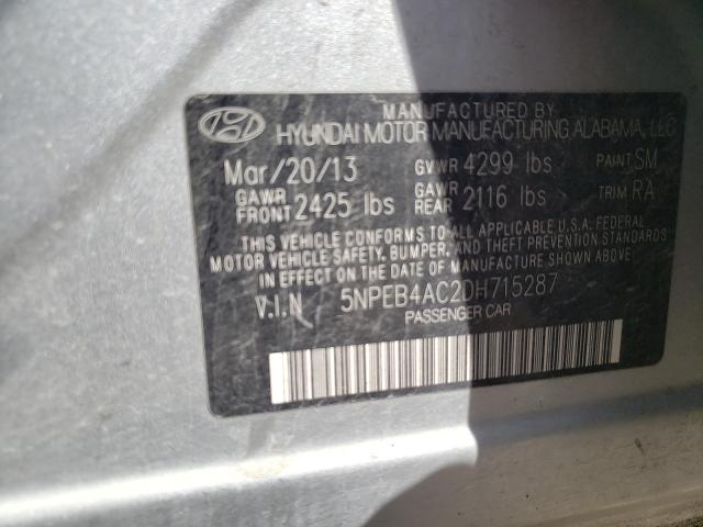 Photo 9 VIN: 5NPEB4AC2DH715287 - HYUNDAI SONATA GLS 