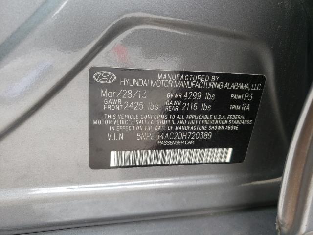 Photo 9 VIN: 5NPEB4AC2DH720389 - HYUNDAI SONATA GLS 