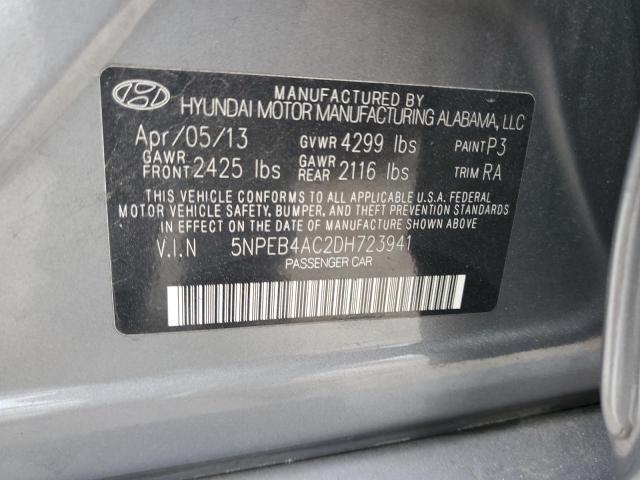 Photo 11 VIN: 5NPEB4AC2DH723941 - HYUNDAI SONATA GLS 