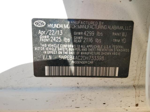 Photo 11 VIN: 5NPEB4AC2DH733398 - HYUNDAI SONATA 