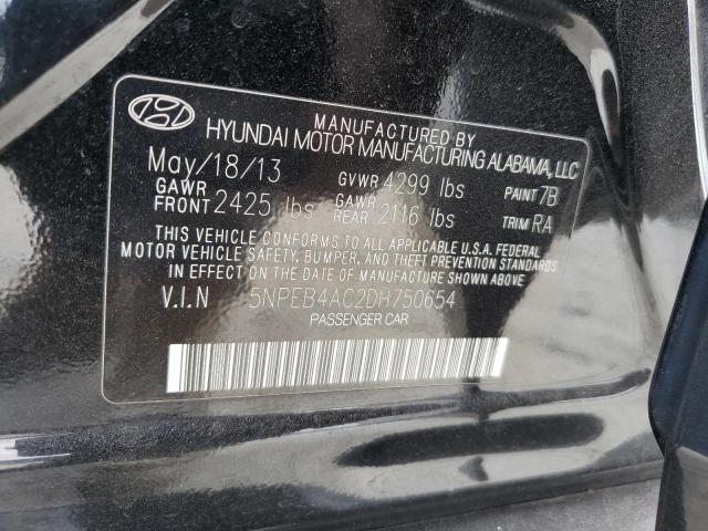 Photo 12 VIN: 5NPEB4AC2DH750654 - HYUNDAI SONATA GLS 