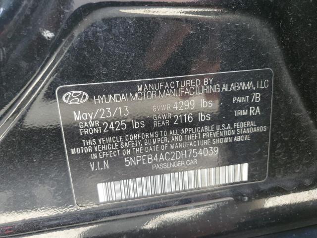 Photo 9 VIN: 5NPEB4AC2DH754039 - HYUNDAI SONATA GLS 