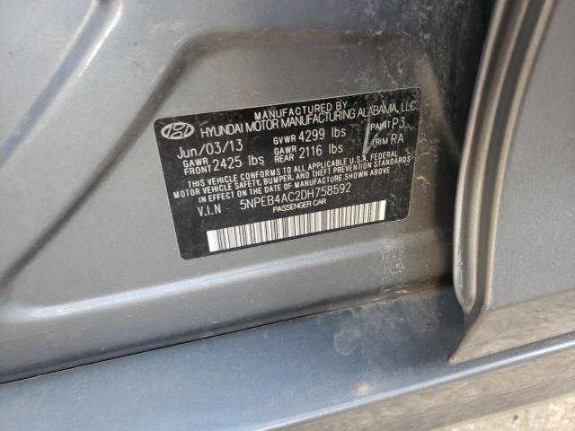 Photo 9 VIN: 5NPEB4AC2DH758592 - HYUNDAI SONATA GLS 