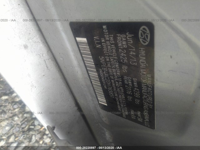 Photo 8 VIN: 5NPEB4AC2DH765851 - HYUNDAI SONATA 