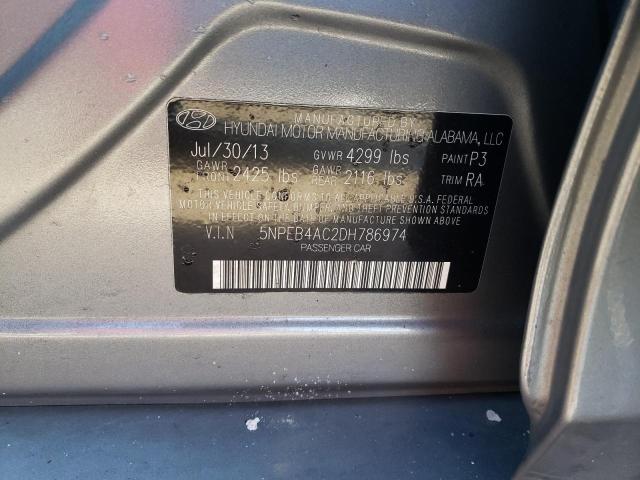 Photo 11 VIN: 5NPEB4AC2DH786974 - HYUNDAI SONATA GLS 