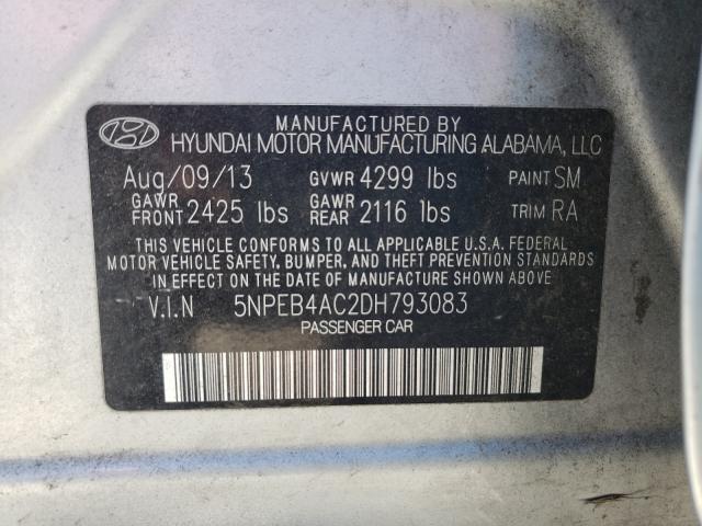 Photo 9 VIN: 5NPEB4AC2DH793083 - HYUNDAI SONATA GLS 