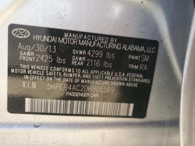 Photo 11 VIN: 5NPEB4AC2DH805569 - HYUNDAI SONATA 