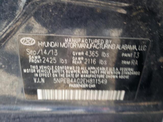 Photo 11 VIN: 5NPEB4AC2EH811549 - HYUNDAI SONATA 