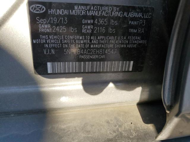 Photo 11 VIN: 5NPEB4AC2EH814547 - HYUNDAI SONATA 