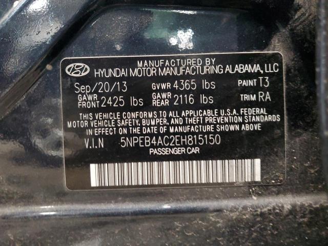 Photo 9 VIN: 5NPEB4AC2EH815150 - HYUNDAI SONATA GLS 