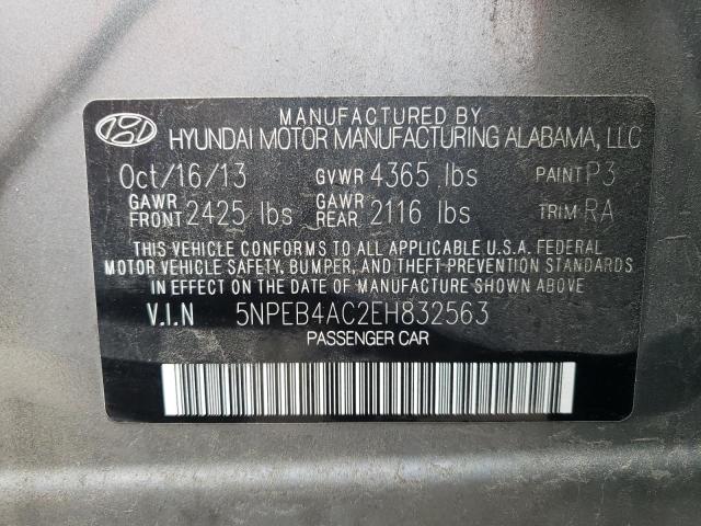 Photo 11 VIN: 5NPEB4AC2EH832563 - HYUNDAI SONATA 