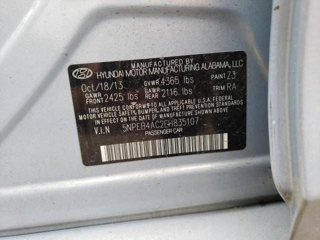 Photo 9 VIN: 5NPEB4AC2EH835107 - HYUNDAI SONATA GLS 