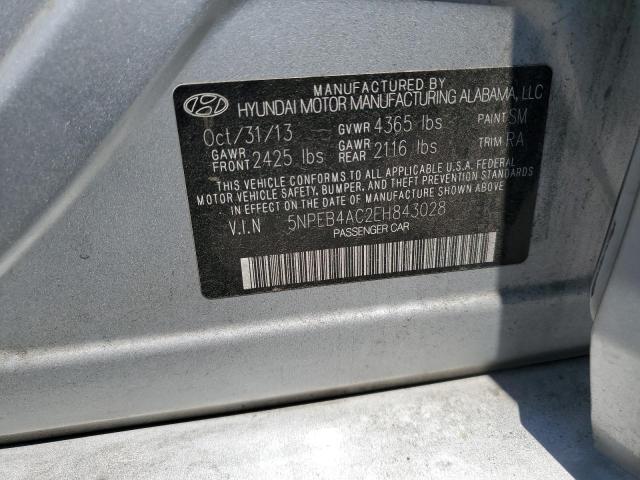 Photo 11 VIN: 5NPEB4AC2EH843028 - HYUNDAI SONATA GLS 