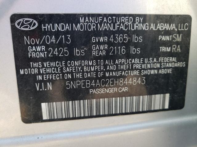 Photo 9 VIN: 5NPEB4AC2EH844843 - HYUNDAI SONATA 