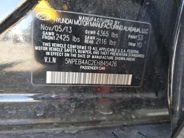 Photo 12 VIN: 5NPEB4AC2EH845426 - HYUNDAI SONATA GLS 