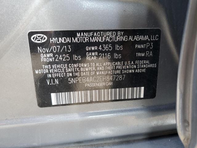 Photo 9 VIN: 5NPEB4AC2EH847287 - HYUNDAI SONATA GLS 