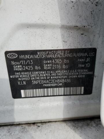 Photo 11 VIN: 5NPEB4AC2EH848486 - HYUNDAI SONATA GLS 